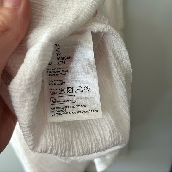 H&M White Tiered Tank Top - Picture 8 of 9